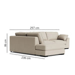 Titan 6 seat corner terminal_Stone_1-6