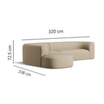 Rectan 6 seat corner terminal_Beige_1-6
