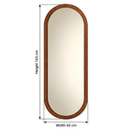 Everly Arch Full-Length Wall Mirror dimension guide showing 60 cm wide and 165 cm high for bedroom layout planning.