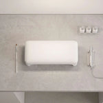 Additional view of Arkina White Manicure Hand Rest, showing ergonomic support with the finish and form clearly visible.