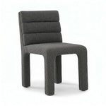 Broady Charcoal Grey Fabric Manicure Chair product photo showing premium upholstered fabric in a clean studio setting.