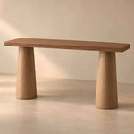 Colminovy Wooden Console Table product photo showing elongated rectangular top and tapered legs in a clean studio setting.