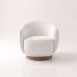 Coopy Cream White Pedicure Chair product view showing padded seat and curved backrest for room layout and styling ideas.