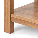 Alternate product view of Crosaty Wooden Console Table, featuring three drawers for a closer look at the product design.