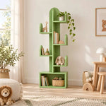 Dozloco Cactus Kids Bookcase & Storage Shelf product view showing cactus-inspired design for a modern kids room interior.