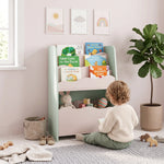 Additional view of Javy Kids Bookcase, showing multiple storage compartments in a clean, contemporary kids room setting.