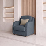 Nailars Blue Pedicure Chair product photo showing plush padded seat and supportive backrest in a clean studio setting.