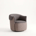 Alternate view of Penovy Grey & Beige Modern Pedicure Chair, showing plush padded seat for room layout and styling ideas.