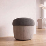 Close-up of Penovy Grey & Beige Modern Pedicure Chair, highlighting plush padded seat for room layout and styling ideas.