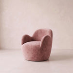 Close-up of Penque Pink Velvet Modern Pedicure Chair, highlighting modern Contemporary for room layout and styling ideas.