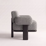 Alternate product view of Pilpara Grey Pedicure Chair, featuring plush cushioned seat for room layout and styling ideas.