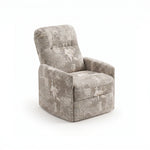 Alternate view of Silaniya Beige Pedicure Chair, showing high backrest and padded armrests for a modern salon interior.