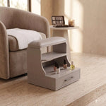 Further product view of Steppora Grey Pedicure Footrest, featuring sturdy construction for room layout and styling ideas.