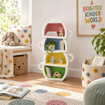 Tazzina Cup-Shaped Kids Bookcase & Storage Shelf product photo showing cup-inspired design in a clean studio setting.