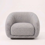 Close-up of Tinkary Light Grey Pedicure Chair, highlighting plush cushioning with the finish and form clearly visible.
