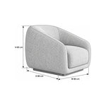 Tinkary Dusty Mauve Pedicure Chair size guide lists 80 cm wide, 80 cm deep, and 85 cm high to help plan fit in the salon.