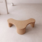 Additional view of Triangy Premium Fluted Curved Manicure Table, showing modern and & contemporary in a modern home setting.