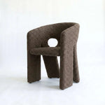 Twingle Premium Mocha Taupe Bouclé Manicure Chair product photo showing premium Bouclé Upholstery in a clean studio setting.