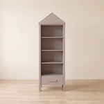 Alternate view of Wildowy Kids Wardrobe, showing 4 open shelves and 1 drawer for a modern children's bedroom interior.