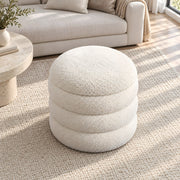 Flukinora Cream Pouf With Storage