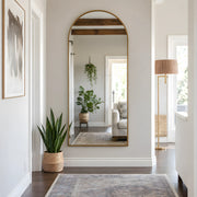 Schleno Gold Arched Wall Mirror
