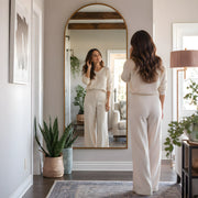 Schleno Gold Arched Wall Mirror