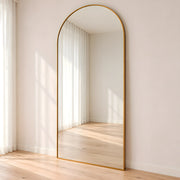 Antokina Gold Arched Floor Mirror