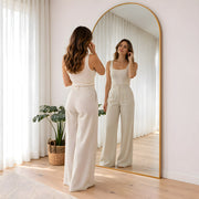 Antokina Gold Arched Floor Mirror