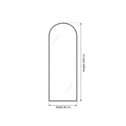 Antokina Gold Arched Floor Mirror