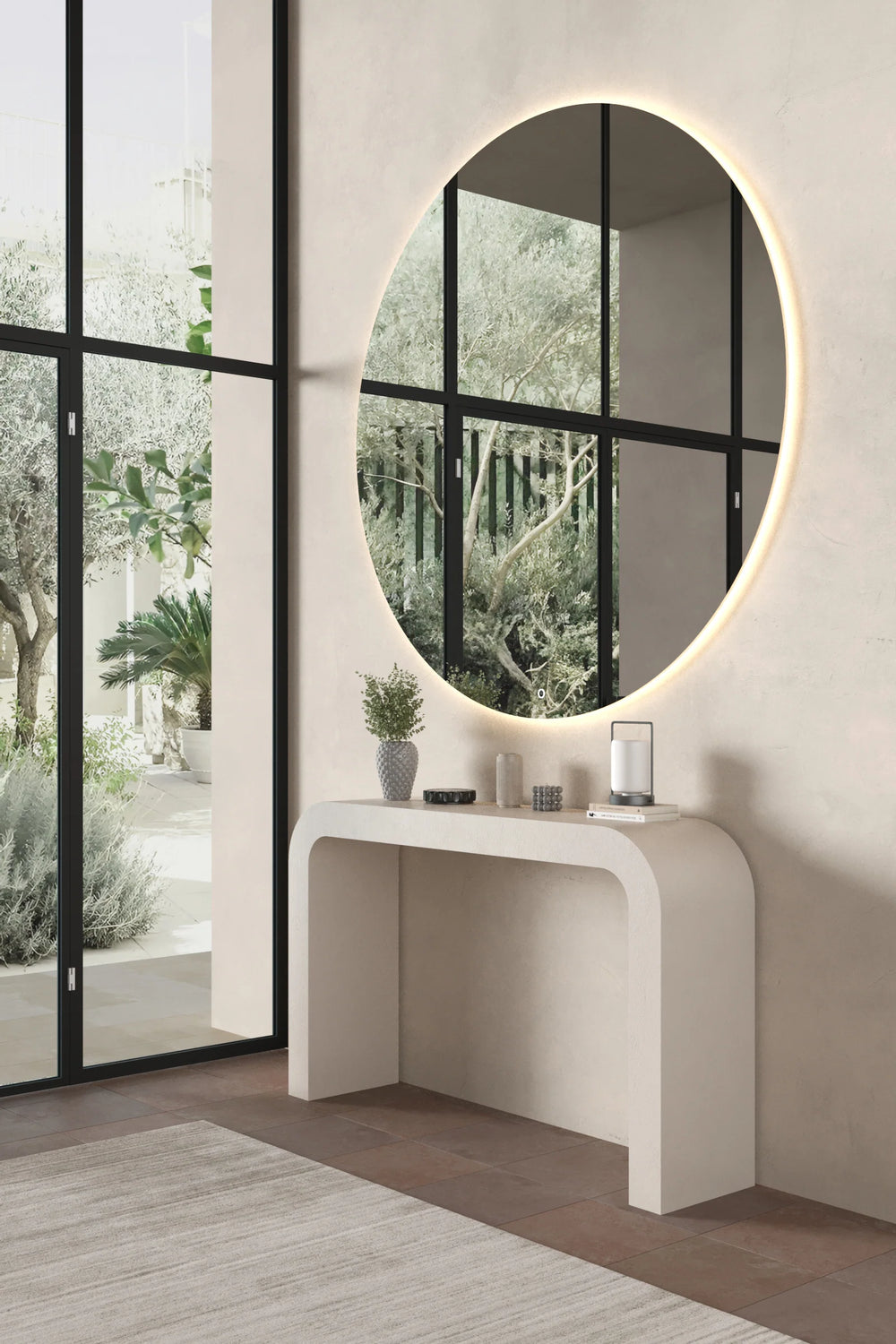 Kuzmina Off White Microconcrete Console Table  2 reviews