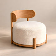 Guzomi Beige Ottoman with Backrest