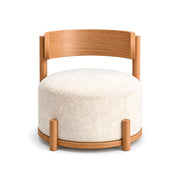 Guzomi Beige Ottoman with Backrest