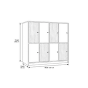 Pelquorin Multi Door Storage Cabinet