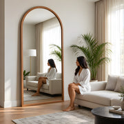 Soweekiya Arched Floor Mirror