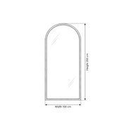 Soweekiya Arched Floor Mirror