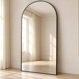 Odlosa Black Arched Floor Mirror