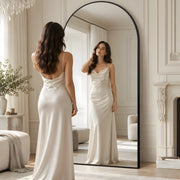 Odlosa Black Arched Floor Mirror