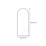 Antokina Black Arched Floor Mirror