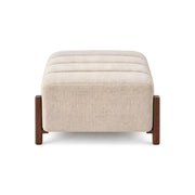 Ottoliya Beige Square Ottoman