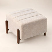 Ottoliya Beige Square Ottoman