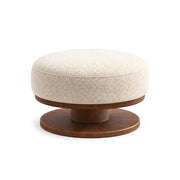 Pierolina Beige Pedestal Ottoman
