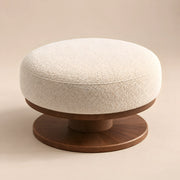 Pierolina Beige Pedestal Ottoman