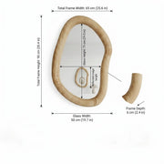 Ovalle Organic Wooden Wall Mirror