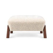 Wulfota Beige Rectangular Pouf