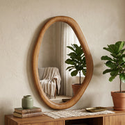 Solara Organic Wooden Wall Mirror