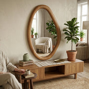 Solara Organic Wooden Wall Mirror