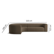 Rectan 6 seat corner modular_Biscotti_1-6