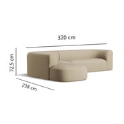 Rectan 6 seat corner terminal_Beige_1-6