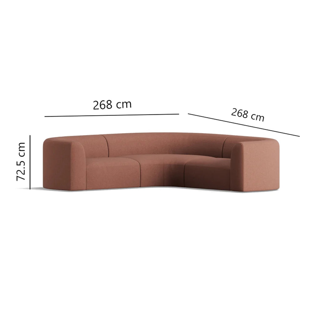 Rectan 5 seat corner modular_Brown_1-6