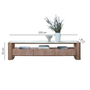 Travy TV Entertainment Unit_Size